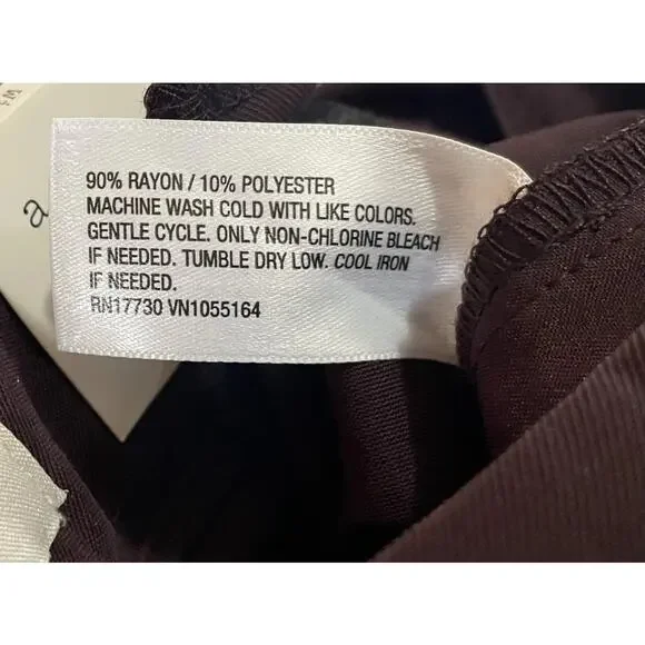 A New Day High-Rise Wide-Leg Pants size 8 Regular - Brown - NEW - Picture 5 of 6